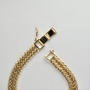 【要お問い合わせ】喜平 ブレスレット K18 トリプル 12面 30g 18cm (出来上がり重量約29g前後) 造幣局検定マーク(ホールマーク)刻印入りベース アフターダイヤ留め加工(1コマ6pc留め)