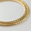 【要お問い合わせ】喜平 ブレスレット K18 トリプル 12面 30g 18cm (出来上がり重量約29g前後) 造幣局検定マーク(ホールマーク)刻印入りベース アフターダイヤ留め加工(1コマ6pc留め)