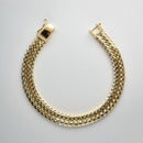 【要お問い合わせ】喜平 ブレスレット K18 トリプル 12面 50g 20cm (出来上がり重量約47g前後) 造幣局検定マーク(ホールマーク)刻印入りベース アフターダイヤ留め加工(1コマ6pc留め)