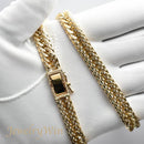 【要お問い合わせ】喜平 ネックレス K18 トリプル 12面 100g 50cm (出来上がり重量約96g前後) 造幣局検定マーク(ホールマーク)刻印入りベース アフターダイヤ留め加工(1コマ6pc留め)