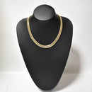 【要お問い合わせ】喜平 ネックレス K18 トリプル 8面 125g 50cm (出来上がり重量約119g前後) 造幣局検定マーク(ホールマーク)刻印入りベース アフターダイヤ留め加工(1コマ6pc留め)