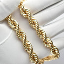 パイプロープ ネックレス K18 幅10mm 55cm