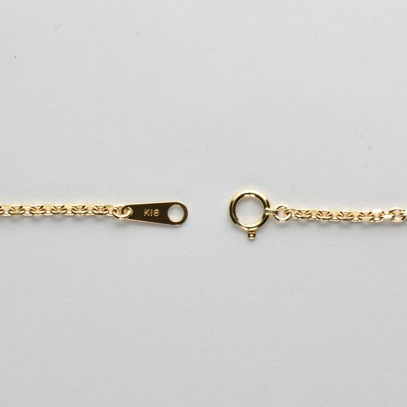 小豆ネックレス K18 幅2.0mm 0.6φ 45cm 小豆 チェーン