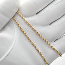 カット小豆チェーン ネックレス K18 幅2.0mm 0.6φ 50cm