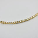 ダイヤモンドテニスネックレス ストレート K18枠 幅2.2mm 45cm トータル5.045ct カラー:F〜G クラリティ:VS-1〜SI-1 カット:VG〜G ※ダイヤモンドのグレードは目安となります※