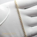 ダイヤモンドテニスブレスレット ストレート K18枠 幅2.6mm 18cm トータル3.00ct カラー:G クラリティ:SI-1 カット:VG ※ダイヤモンドのグレードは目安となります※