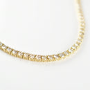 ダイヤモンドテニスネックレス ストレート K18枠 幅3.2mm 50cm トータル15.07ct カラー:J クラリティ:VS-1〜SI-1 カット:VG ※ダイヤモンドのグレードは目安となります※