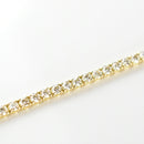 ダイヤモンドテニスブレスレット ストレート K18枠 幅3.3mm 18cm トータル5.00ct カラー:G クラリティ:VS-2〜SI-1 カット:VG ※ダイヤモンドのグレードは目安となります※