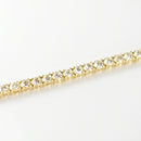 ダイヤモンドテニスブレスレット ストレート K18枠 幅3.3mm 20cm トータル5.34ct カラー:G クラリティ:VS-2〜SI-1 カット:VG ※ダイヤモンドのグレードは目安となります※