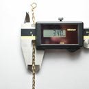 粗目小豆チェーン ネックレス K18 幅3.4mm 1.0φ 50cm