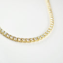 ダイヤモンドテニスネックレス ストレート K18枠 幅3.6mm 58cm トータル20.26ct カラー:J クラリティ:VS-1〜SI-1 カット:VG ※ダイヤモンドのグレードは目安となります※