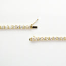 ダイヤモンドテニスネックレス ストレート K18枠 幅3.6mm 58cm トータル20.26ct カラー:J クラリティ:VS-1〜SI-1 カット:VG ※ダイヤモンドのグレードは目安となります※