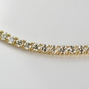 ダイヤモンドテニスネックレス ストレート K18枠 幅3.8mm 45cm トータル21.69ct カラー:J〜K クラリティ:VS-1〜VS-2 カット:VG ※ダイヤモンドのグレードは目安となります※