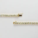 ダイヤモンドテニスネックレス ストレート K18枠 幅3.8mm 45cm トータル21.69ct カラー:J〜K クラリティ:VS-1〜VS-2 カット:VG ※ダイヤモンドのグレードは目安となります※