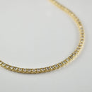 ダイヤモンドテニスネックレス ストレート K18枠 幅3.0mm 50cm トータル10.04ct カラー:H〜J クラリティ:VS-2〜SI-2 カット:VG〜G ※ダイヤモンドのグレードは目安となります※