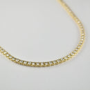 ダイヤモンドテニスネックレス ストレート K18枠 幅3.0mm 50cm トータル11.08ct カラー:I〜J クラリティ:VS-1〜SI-1 カット:EX〜VG ※ダイヤモンドのグレードは目安となります※