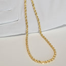 パイプロープ ネックレス K18 幅3mm 55cm