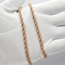 パイプロープ ネックレス K18 ピンクゴールド 幅4mm 50cm