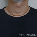 喜平 ネックレス K18 トリプル 8面 16g 40cm 造幣局検定マーク(ホールマーク)刻印入り