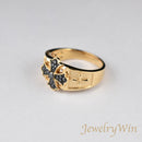 リング K18 ダイヤ付 (Type-BC)