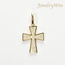 ペンダントトップ クロス K18 ダイヤ付 (Type-KC)