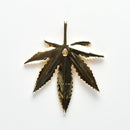 ペンダントトップ 大麻草 K18 ダイヤ付 (Type-OT)