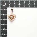 ペンダントトップ K18 ピンクゴールド ダイヤ付 (Type-TR)