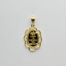 ペンダントトップ K24 マリア コイン 1g K18 枠付 ダイヤ付 (Type-DF)