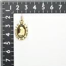 ペンダントトップ K24 マリア コイン 1g K18 枠付 (Type-RM)