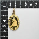 ペンダントトップ K24 マリア コイン 2.5g K18 枠付 (Type-RM)