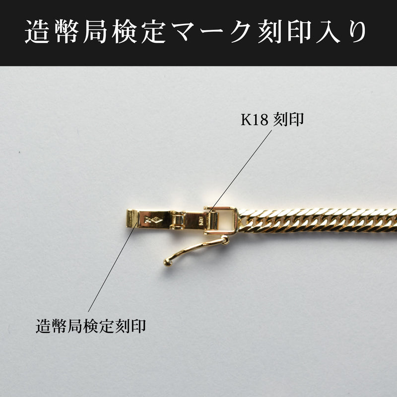 K18 喜平 ネックレス 8面 トリプル 24g 60cm