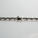 【要お問い合わせ】喜平 ネックレス Pt850 トリプル 8面 100g 50cm (出来上がり重量約94g前後) 造幣局検定マーク(ホールマーク)刻印入り ※平カットベース アフターダイヤ留め加工(1コマ 4pc留め)