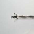 【要お問い合わせ】喜平 ネックレス Pt850 トリプル 8面 100g 50cm (出来上がり重量約94g前後) 造幣局検定マーク(ホールマーク)刻印入り ※平カットベース アフターダイヤ留め加工(1コマ 4pc留め)