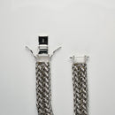 【要お問い合わせ】喜平 ブレスレット Pt850 トリプル 8面 100g 21cm (出来上がり重量約96g前後) 造幣局検定マーク(ホールマーク)刻印入り ※平カットベース アフターダイヤ留め加工(1コマ6pc留め) 喜平金具アフターダイヤ留め加工