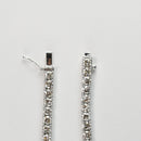 ダイヤモンドテニスブレスレット ストレート Pt850枠 幅3.5mm 18cm トータル7.01ct カラー:I〜J クラリティ:VS-1〜VS-2 カット:VG〜G ※ダイヤモンドのグレードは目安となります※