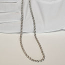 パイプロープ ネックレス Pt850 幅3mm 55cm