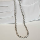 パイプロープ ネックレス Pt850 幅4mm 45cm