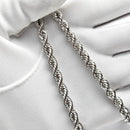 パイプロープ ネックレス Pt850 幅5mm 50cm