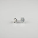 ピアス Pt900 0.5ct ダイヤ付 片方 落ちにくいピアスキャッチ ※6本爪