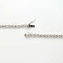 ダイヤモンドテニスネックレス ストレート Pt900枠 Pt850(金具部分一部） 幅3.9mm 50cm トータル20.00ct カラー:I〜L クラリティ:VS-1〜SI-1 カット:EX〜VG ※ダイヤモンドのグレードは目安となります※