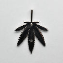 ペンダントトップ 大麻草 Pt900 ダイヤ付