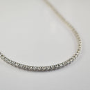 ダイヤモンドテニスネックレス ストレート Pt900枠 Pt850(金具部分一部） 幅3.1mm 50cm トータル10.47ct カラー:H クラリティ:VS-1〜VS-2 カット:VG ※ダイヤモンドのグレードは目安となります※