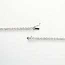 ダイヤモンドテニスネックレス ストレート Pt900枠 Pt850(金具部分一部） 幅3.1mm 50cm トータル10.47ct カラー:H クラリティ:VS-1〜VS-2 カット:VG ※ダイヤモンドのグレードは目安となります※