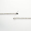 ダイヤモンドテニスネックレス ストレート Pt900枠 Pt850(金具部分一部） 幅3.9mm 50cm トータル20.04ct カラー:K〜L クラリティ:VS-1〜SI-1 カット:EX〜G ※ダイヤモンドのグレードは目安となります※