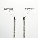 ダイヤモンドテニスネックレス ストレート Pt900枠 Pt850(金具部分一部） 幅3.9mm 50cm トータル20.04ct カラー:K〜L クラリティ:VS-1〜SI-1 カット:EX〜G ※ダイヤモンドのグレードは目安となります※