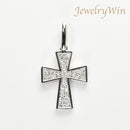 ペンダントトップ クロス Pt900 ダイヤ付 (Type-KC)