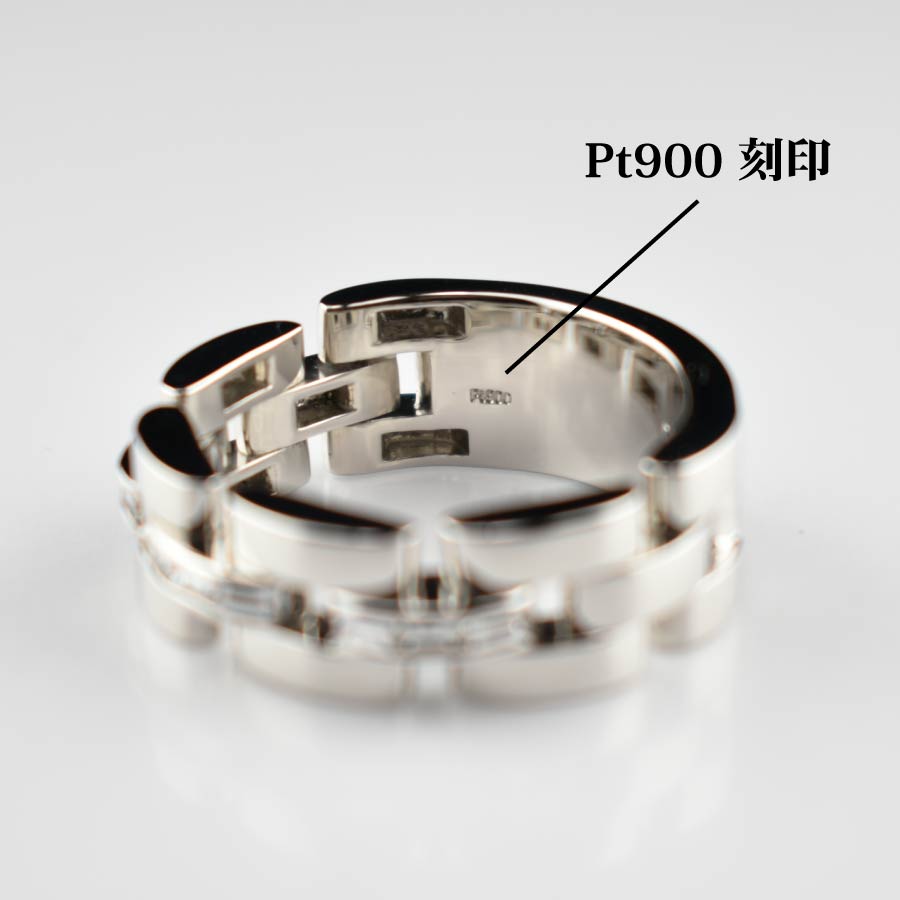 pt900 プラチナシンプルリング リング Pt900 ダイヤ付 (Type-CH)