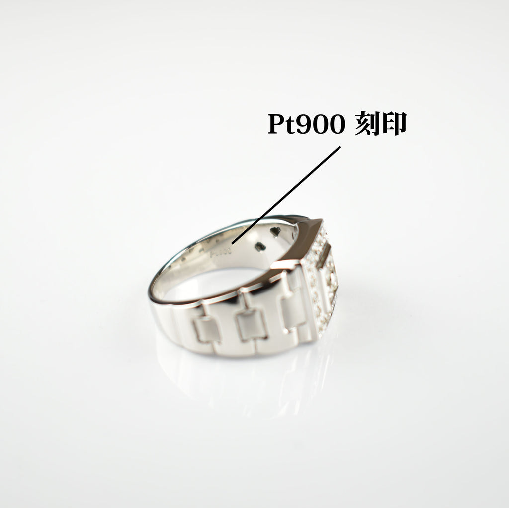 リング Pt900 ダイヤ付 (Type-FR)