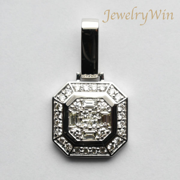 ペンダントトップ Pt900 ダイヤ付 (Type-OC) 大