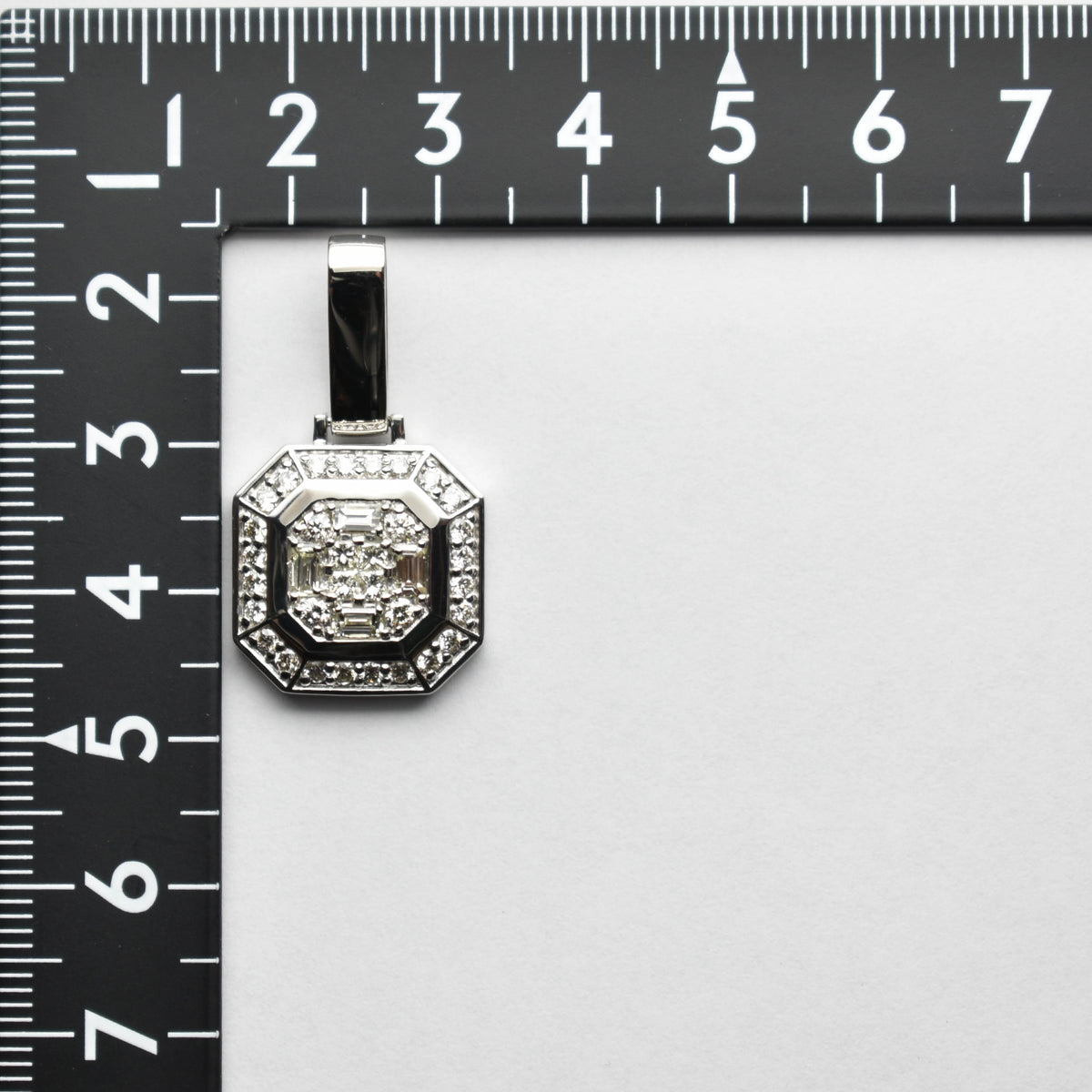 ペンダントトップ Pt900 ダイヤ付 (Type-OC) 大